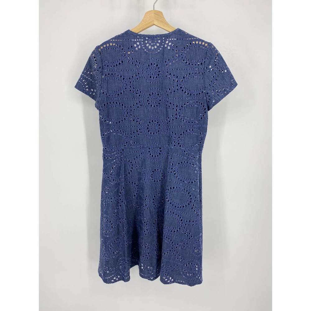 Shoshanna Chambray Embroidered Eyelet Button dress - Picture 5 of 6